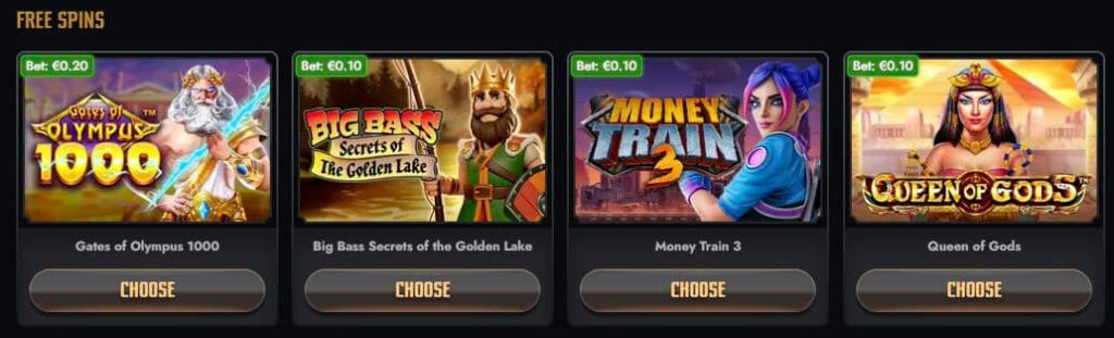free spins in shop gransino casino
